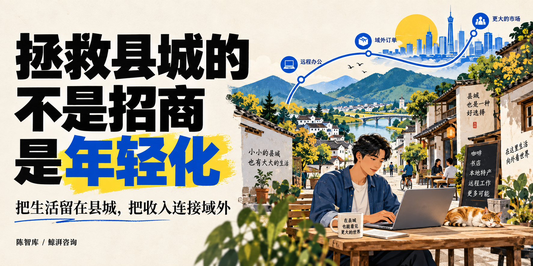 拯救县城的，不是招商，是年轻化：把生活留在县城，把收入连接域外